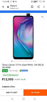 Tecno  Tecno camon 15 pro