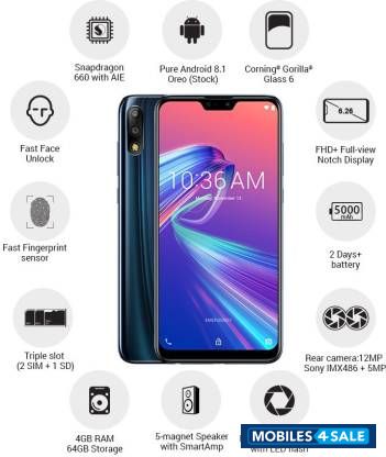 Navy Blue Asus  zenfone max pro m2 4/64