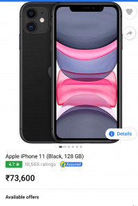 Apple  I phone 11 128gb