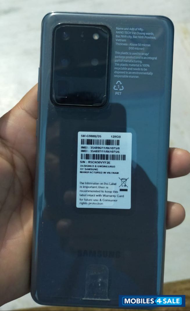 Black Samsung  Samsung s20 ultra