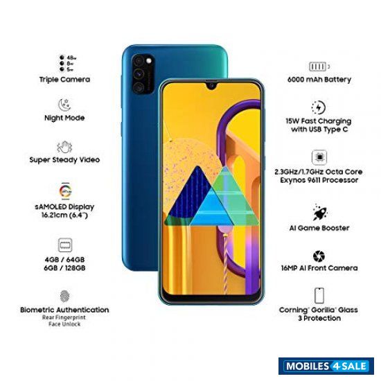 Blue Samsung  Galaxy m30s 6gb blue