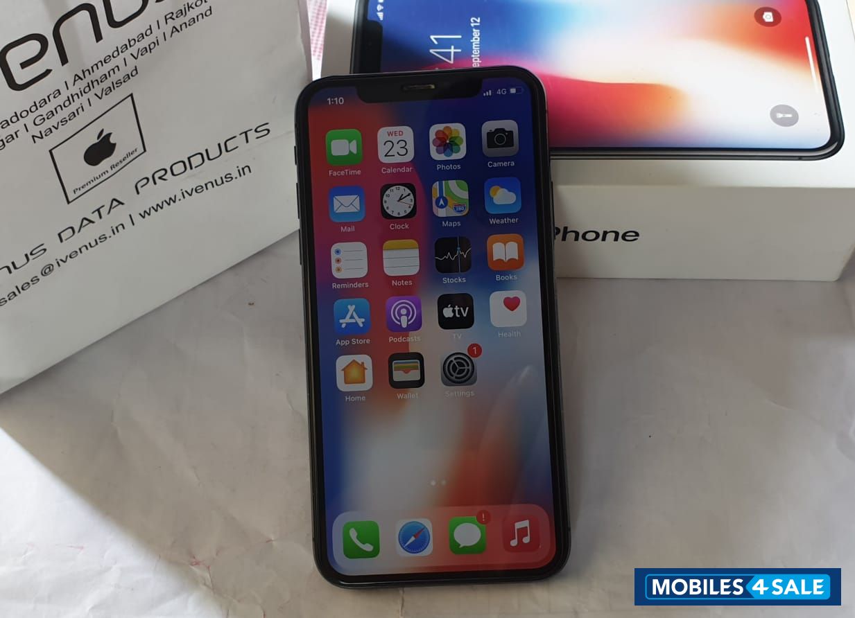 Grey, Black Apple  Iphone x