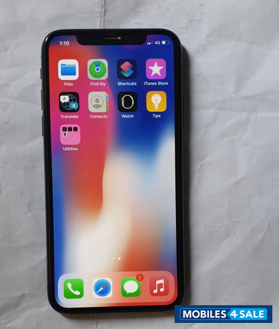 Grey, Black Apple  Iphone x
