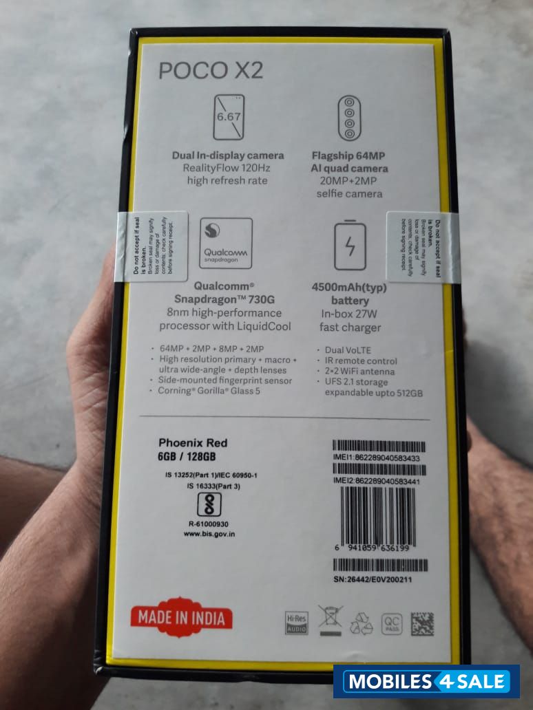 Phoenix Red POCO  Poco x2