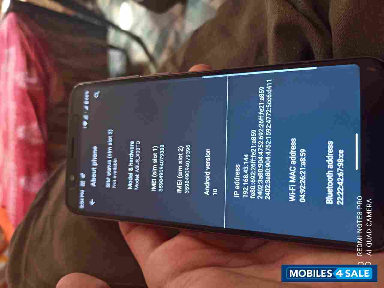 Asus 6/64 Zenphone m1 max pro