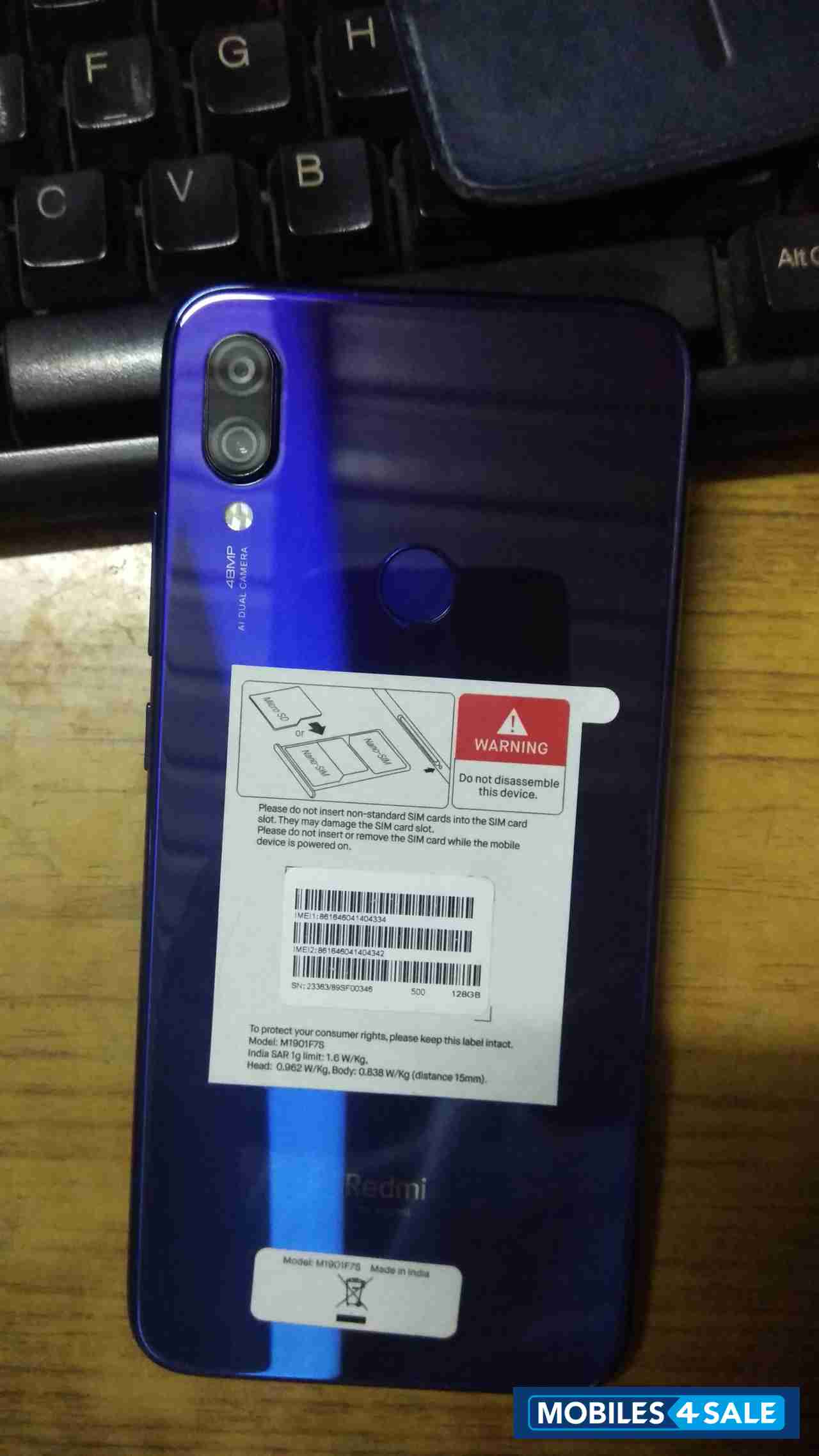 Neptune Blue Redmi  Note 7 pro 6/128 gb