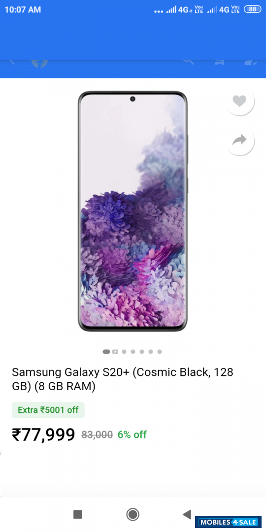 Samsung  Galaxy S20 Plus