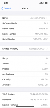 Apple  iPhone 11 128gb