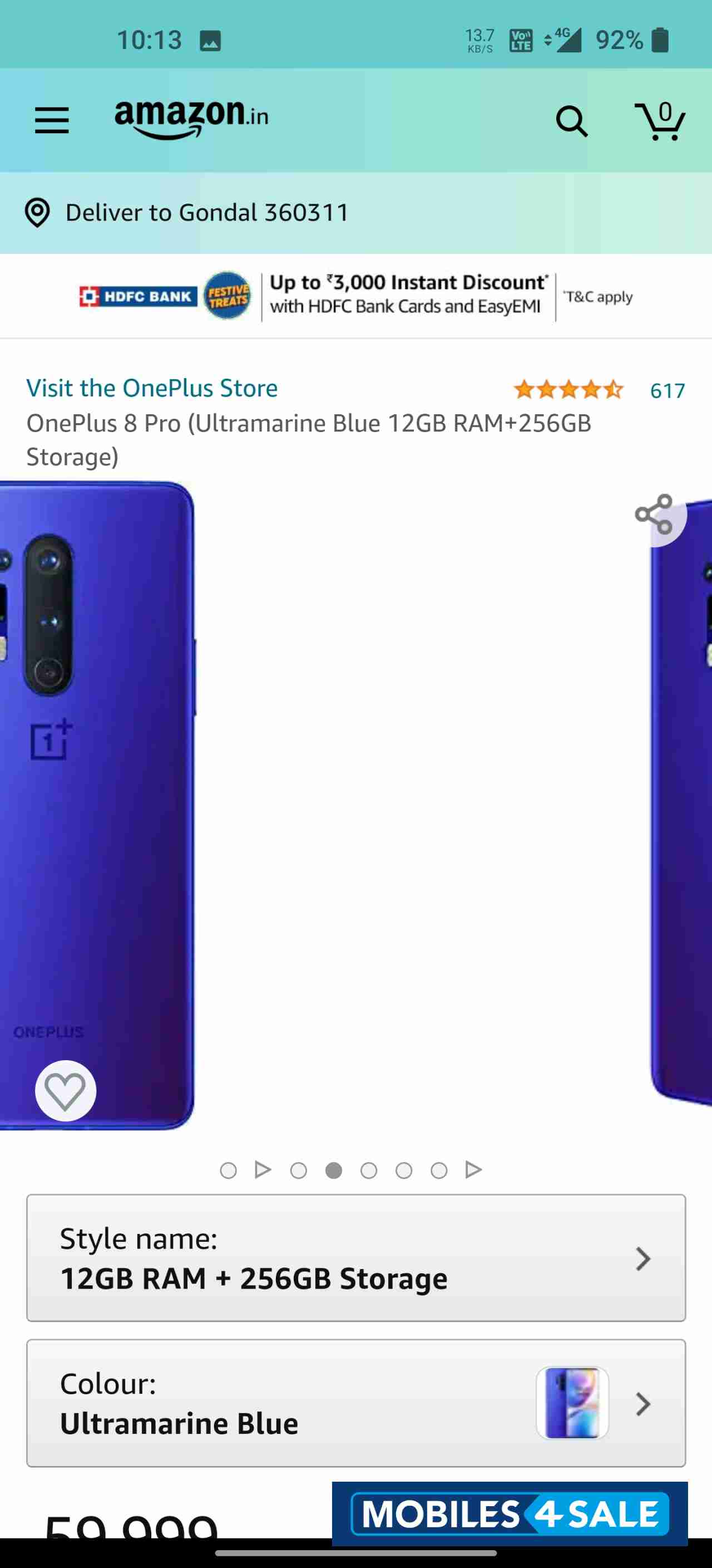 OnePlus  8 pro 12 gb 256gb