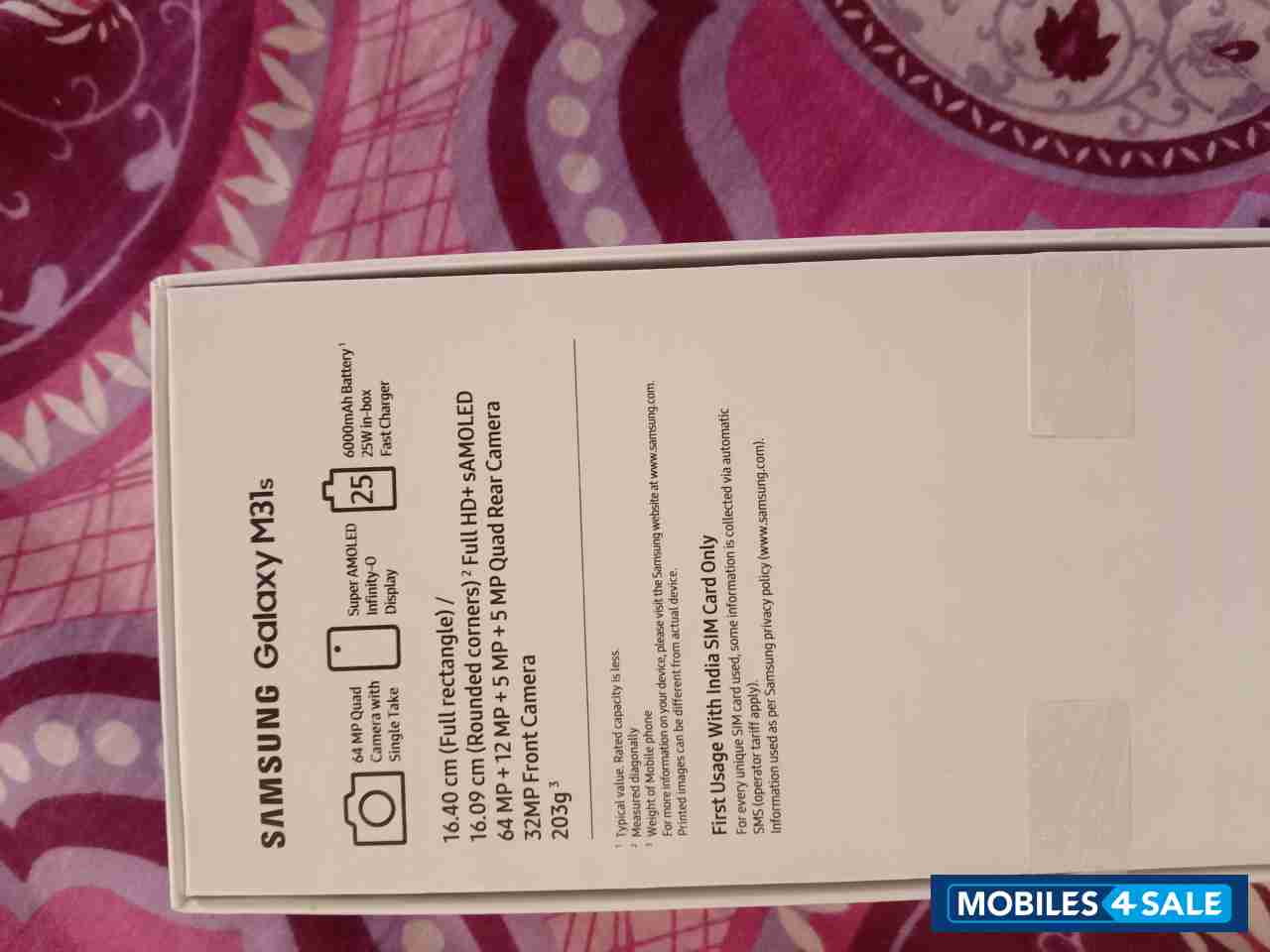 Mirage Blue Samsung  M31s