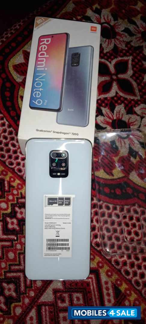White Redmi  Redmi note 9pro 6GB Ram 128GB Rom