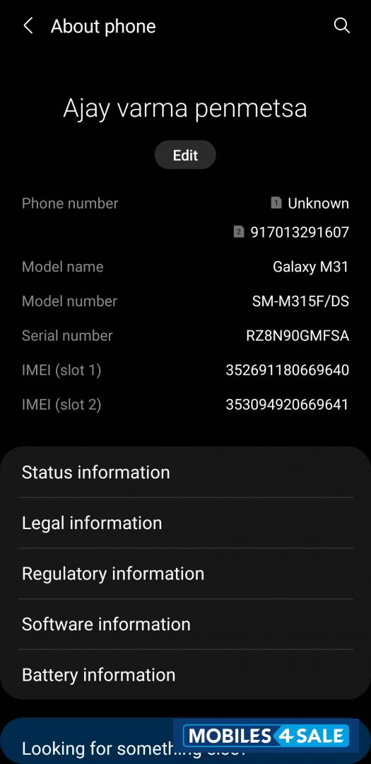 Samsung  Galaxy m31
