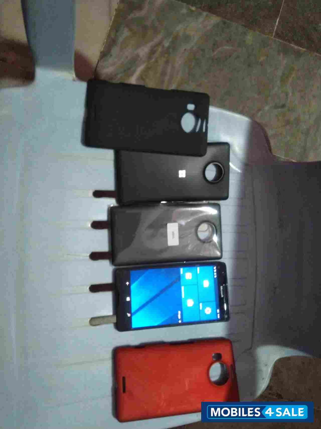 White & Black Microsoft  Lumia 950 XL