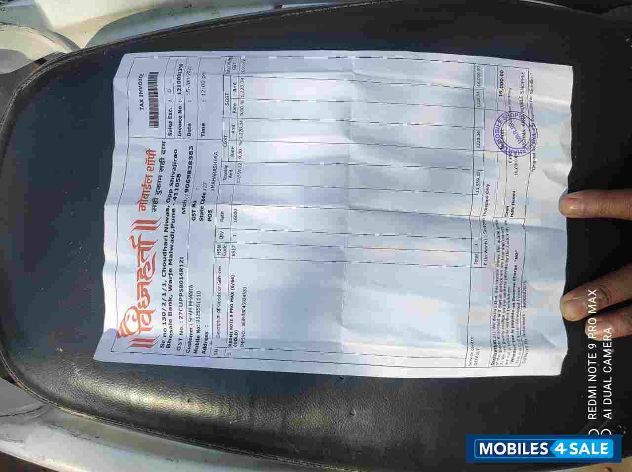 Xiaomi Redmi not 9 pro max