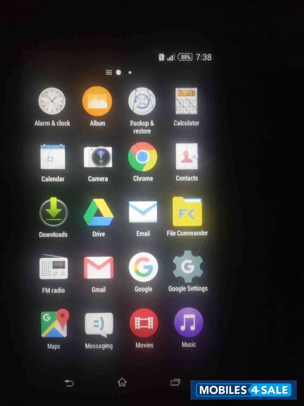 Black Sony  E4 dual 3g phone