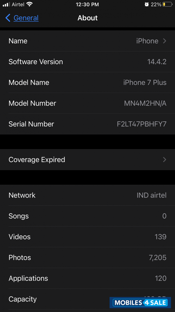 Apple  7 plus 128 gb