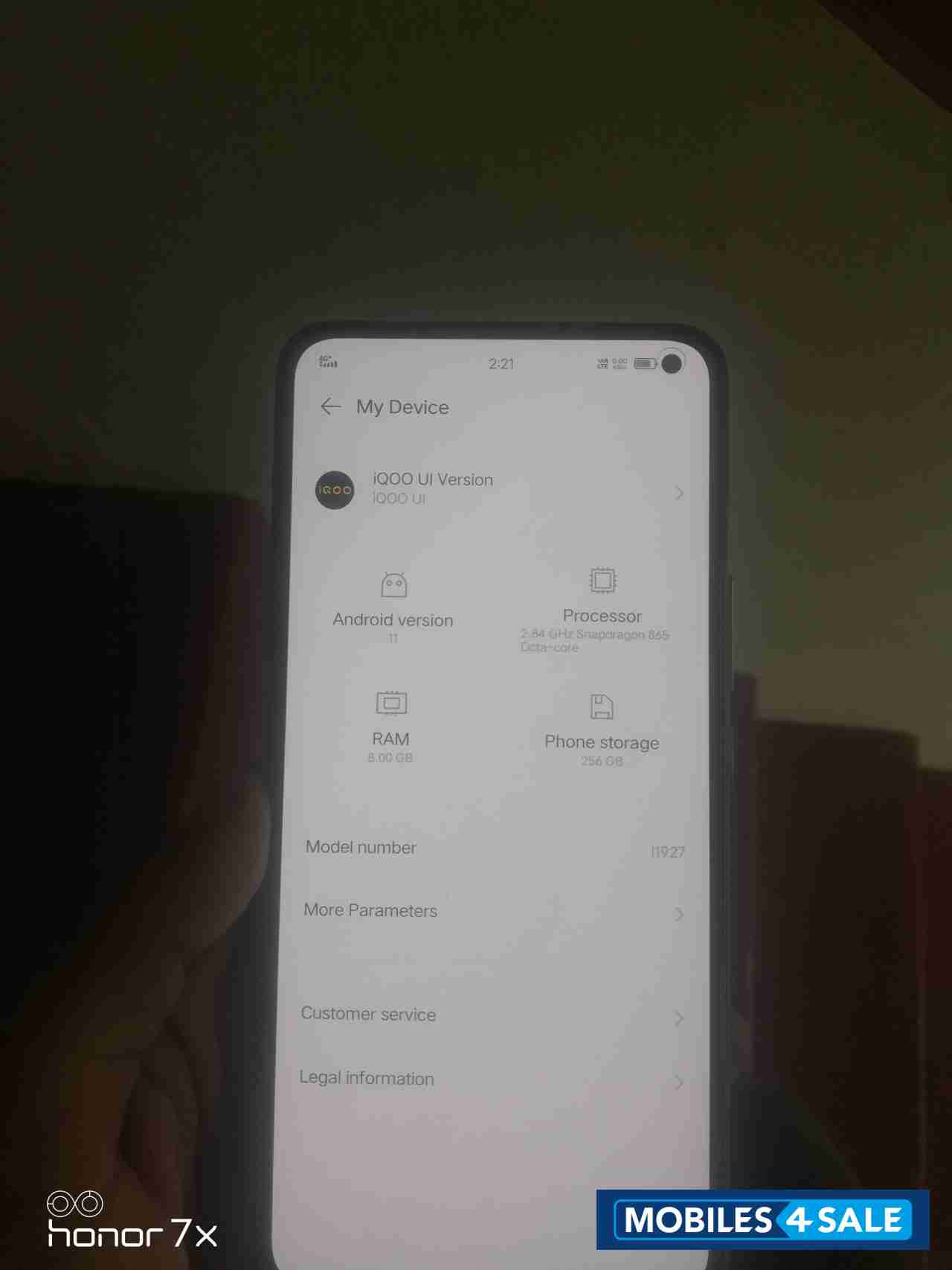 Quantum Silver iQOO  3