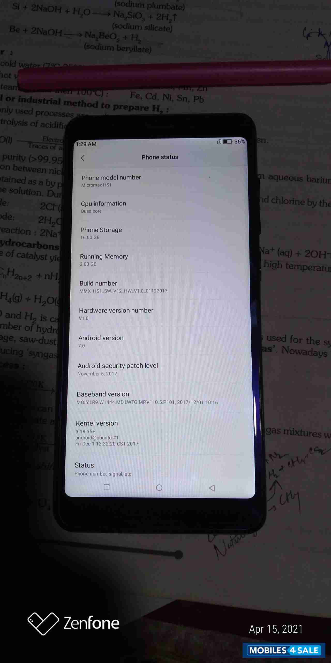 Micromax  Canvas infinity life