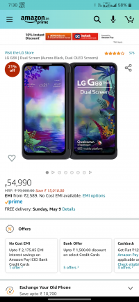 LG  Lg g8x thinq