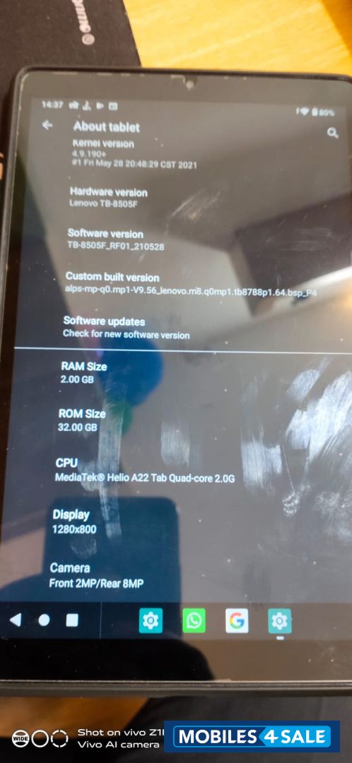 Lenovo  Tablet M8 2nd Gen