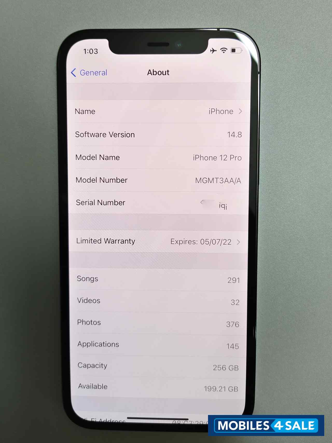 Apple  iphone 12 pro 256 gb
