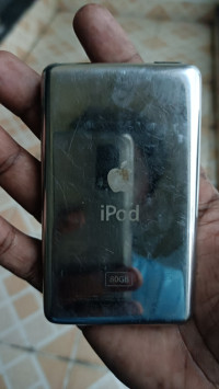 Black With Silver Back Apple iPod