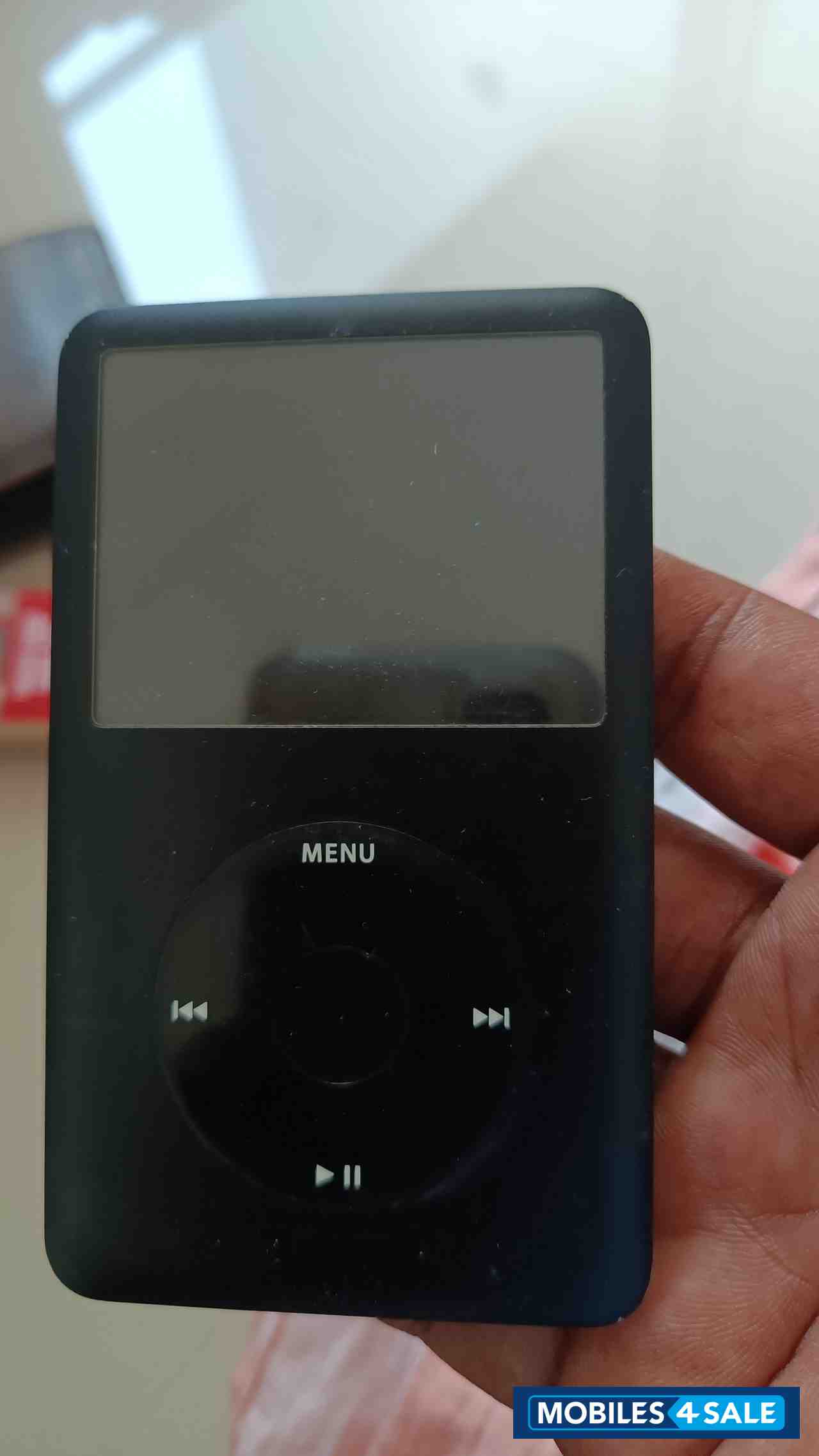 Black With Silver Back Apple iPod
