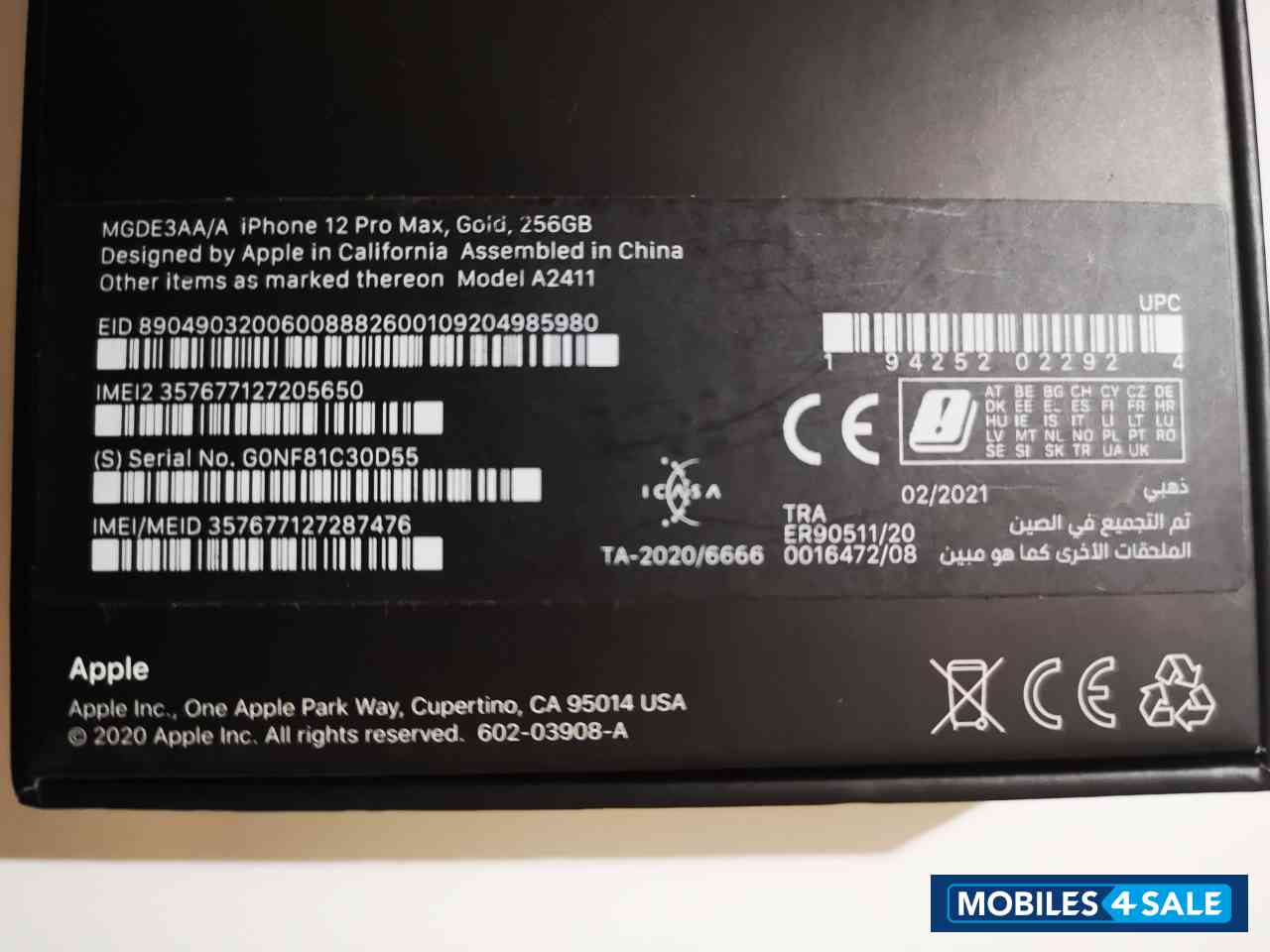 Gold Apple  12 pro max