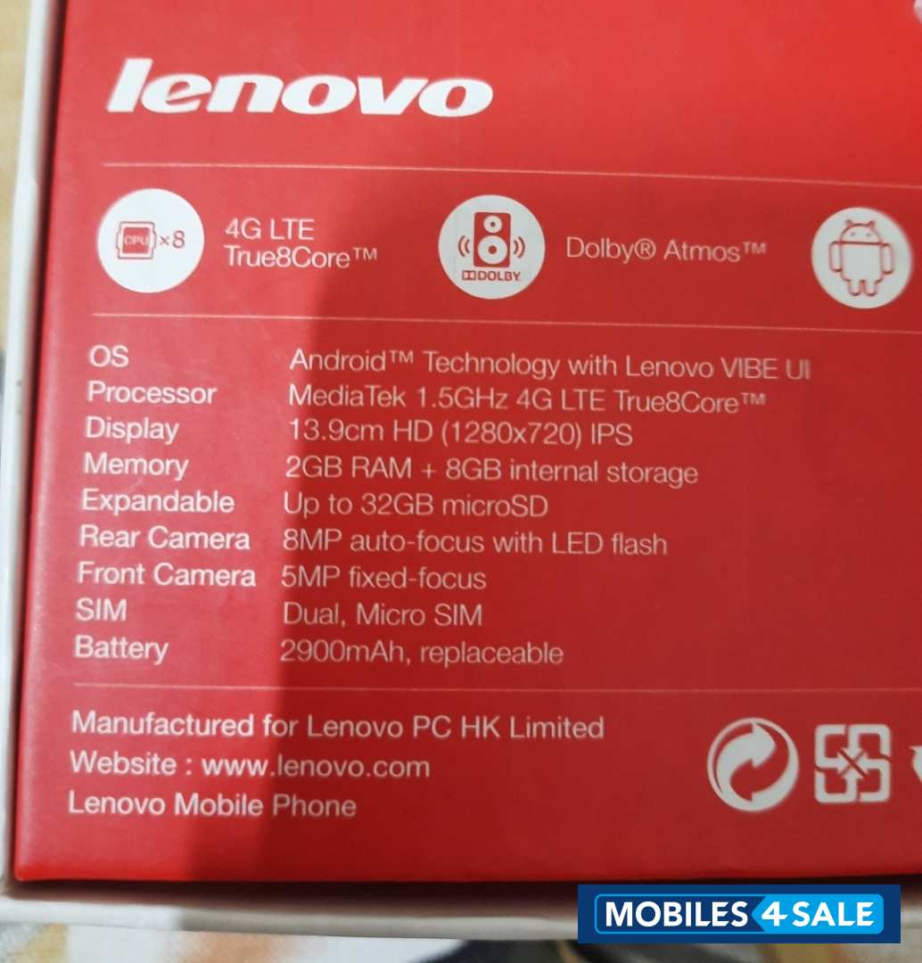 White Lenovo A7000