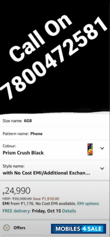 Prism Black Samsung Galaxy A50s