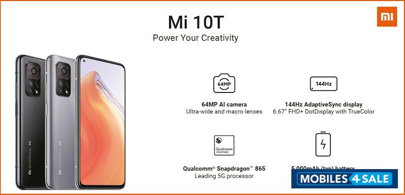Black Xiaomi MI-series MI 10T