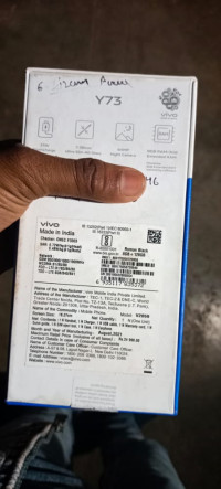 Black Vivo Y-series vivo y73 8gb 128gb