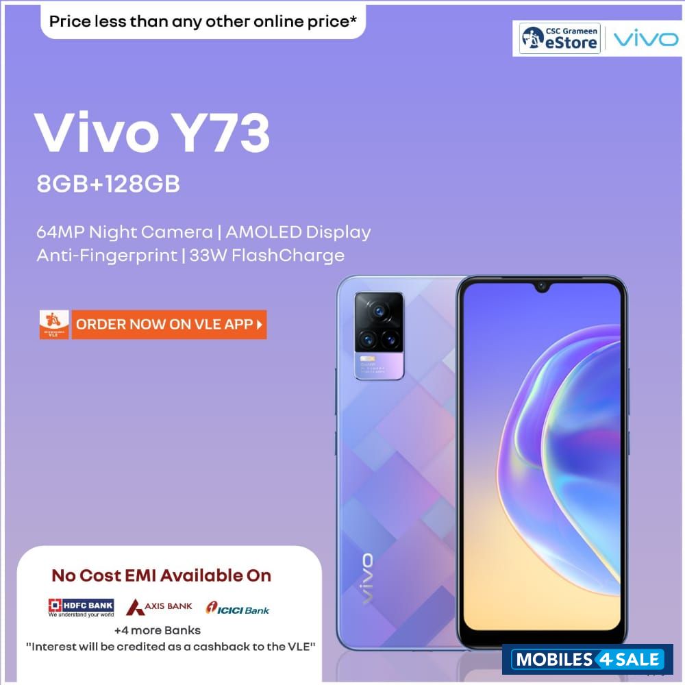 Black Vivo Y-series vivo y73 8gb 128gb