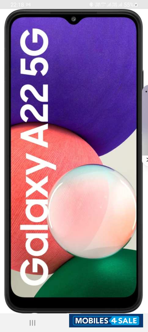 Grey Samsung  galaxy A22