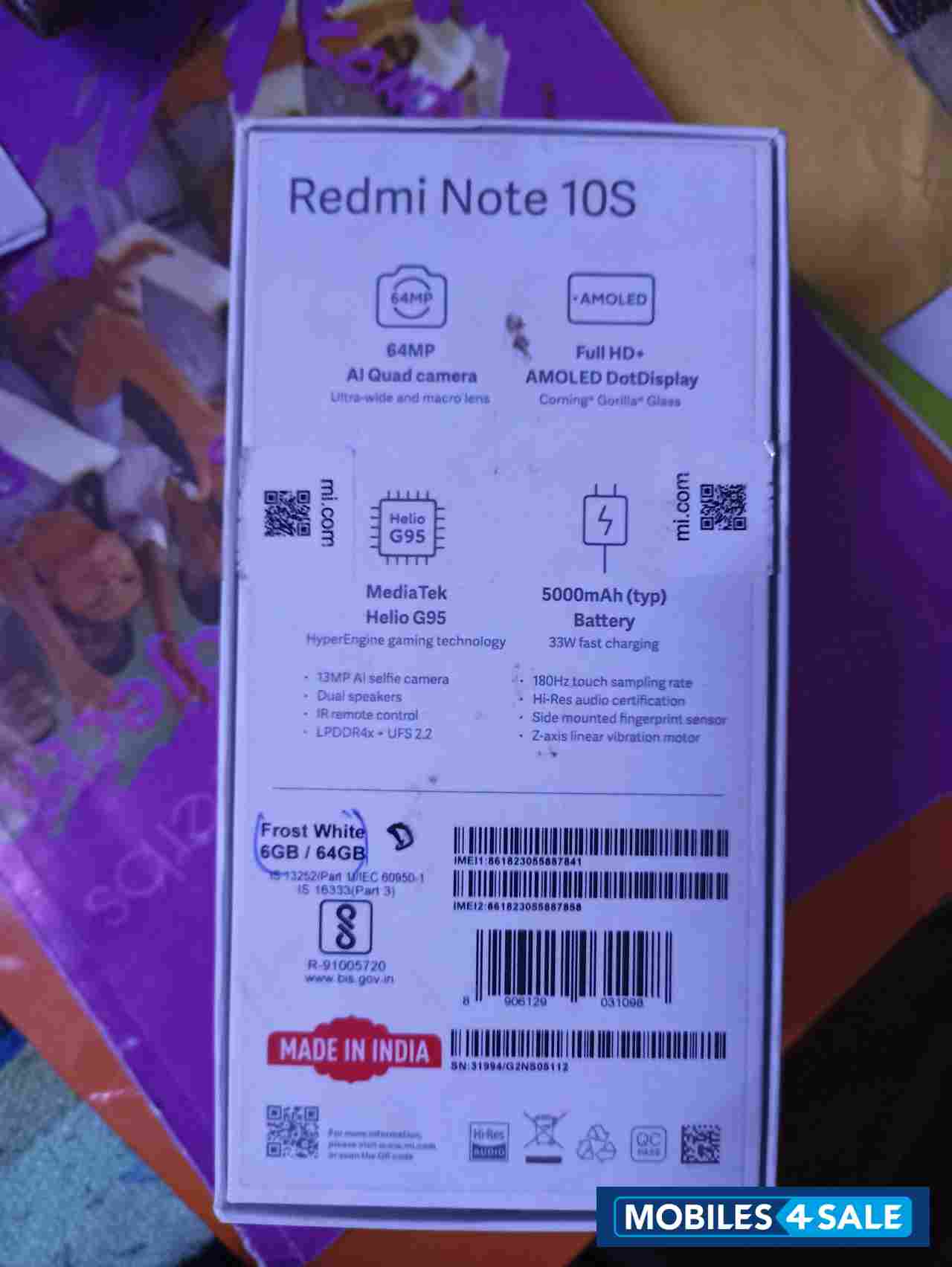 Redmi  Redmi note 10s
