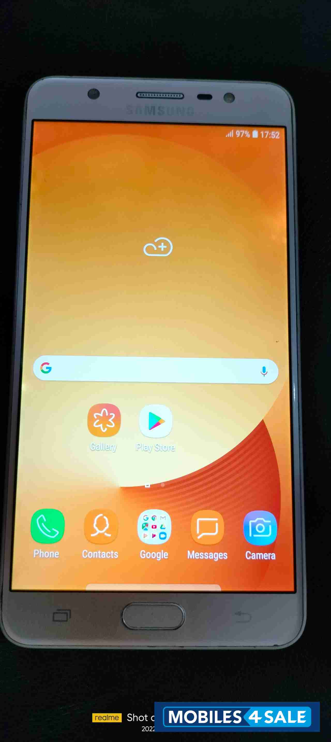 Gold Samsung J-series Galaxy j7 max