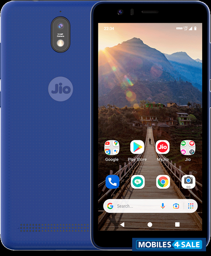 Blue Jio  Jio phone next