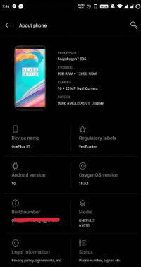 OnePlus oneplus 5t 8/128gb