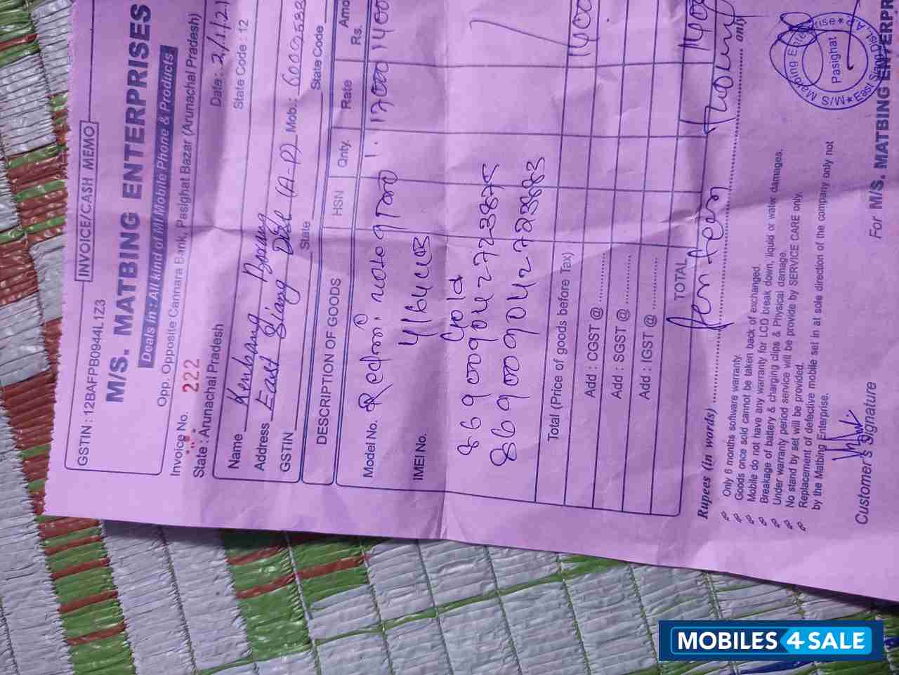 Xiaomi  Redmi Note 9 pro