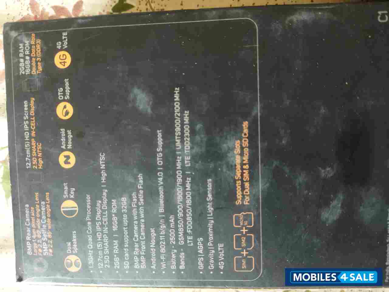 Black Micromax Canvas 1