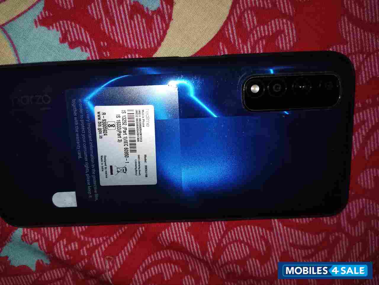 Blue Realme  Narzo 30