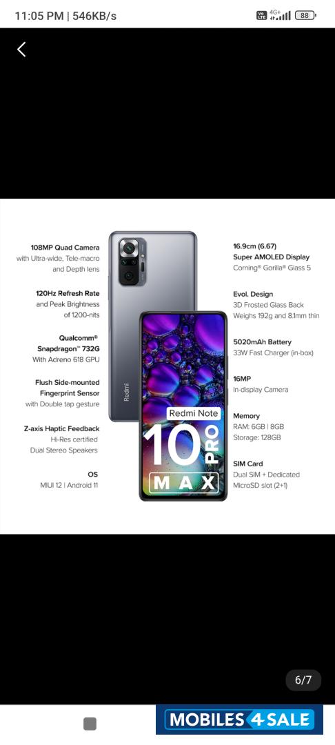 Xiaomi Redmi Note 10 Pro Max
