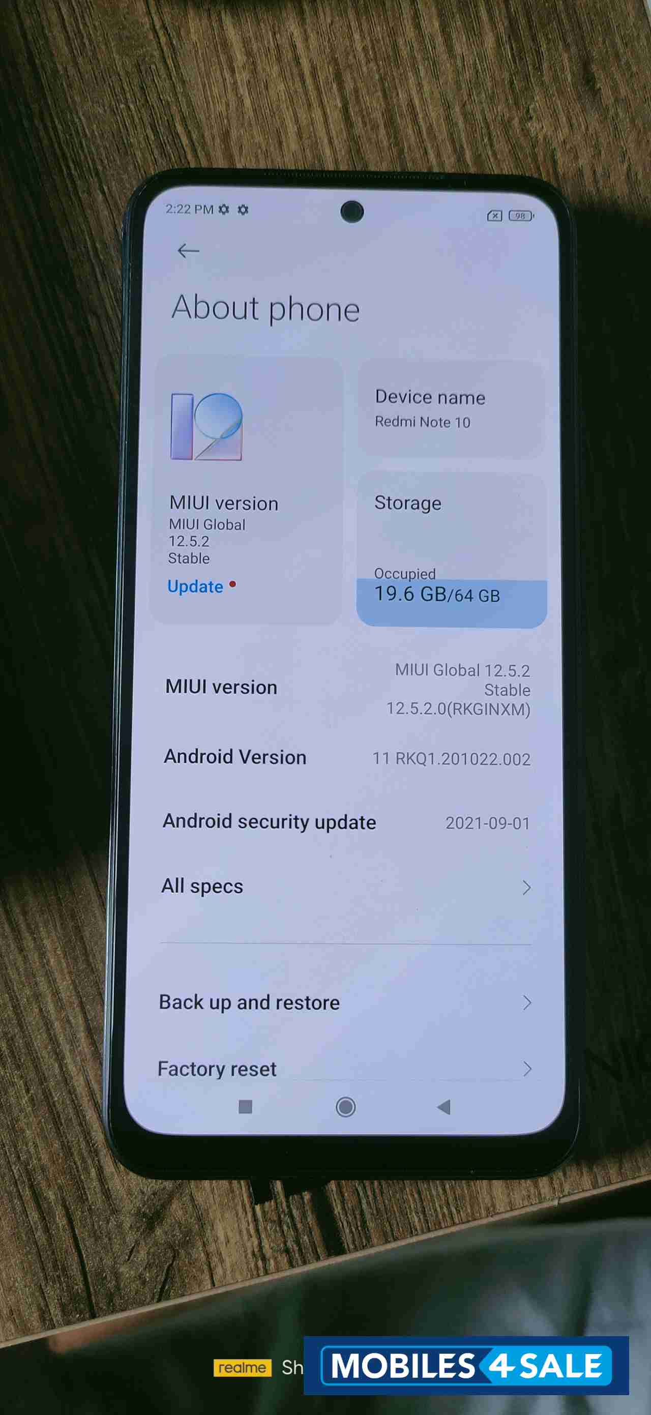 Xiaomi  redmi note 10