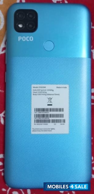 Blue POCO  C31 ram 4+1/64 gb rom