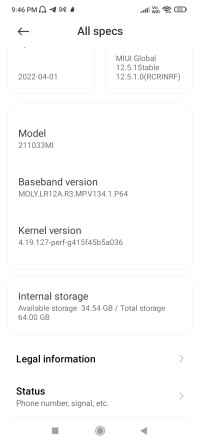 Blue POCO  C31 ram 4+1/64 gb rom