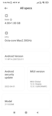 Blue POCO  C31 ram 4+1/64 gb rom