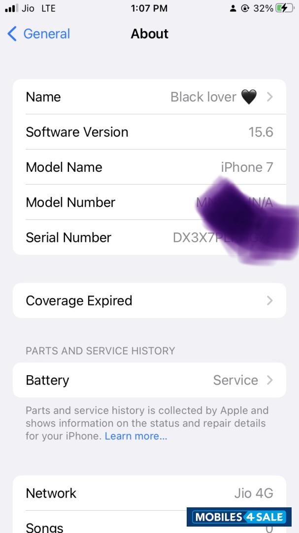 Black Apple iPhone 7