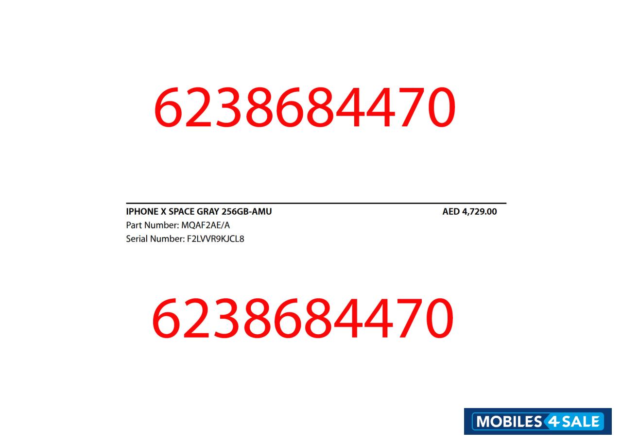 Apple IPHONE X SPACE GRAY 256GB-AMU