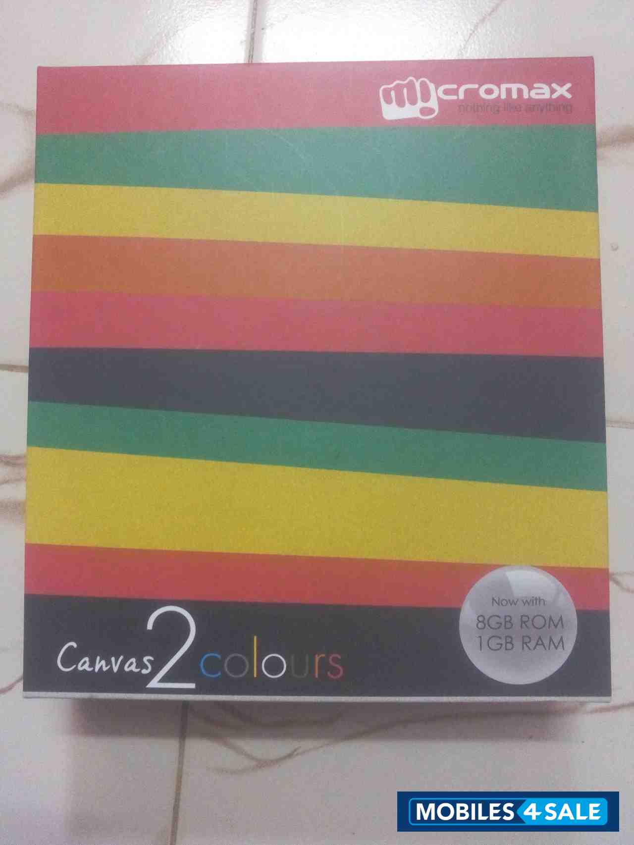 Black Micromax Canvas 2 Colors A120