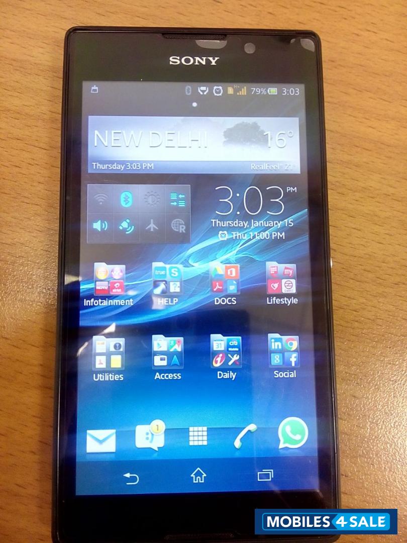 Black Sony Xperia C